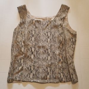 Dana Buchman Snake Skin Top blouse